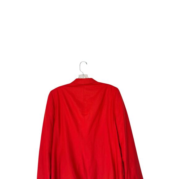 J.Crew Orange Women's Preppy Academia Italian Wool Flannel Ludlow Blazer Size 10 - Picture 10 of 15